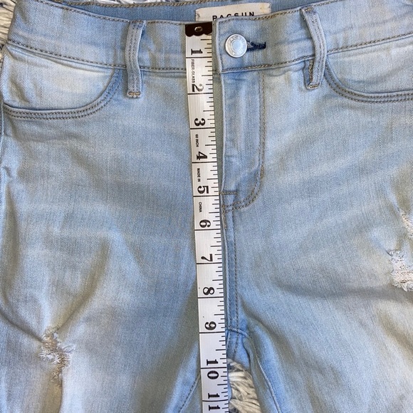 PacSun Super Stretch Distressed Blue Ankle Jegging Size 25 - Picture 6 of 10